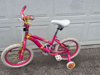 Pink Bike with detachable Training Wheels