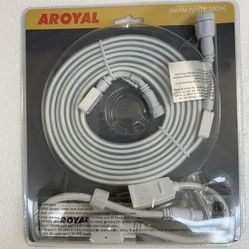 10ft LED Rope Light, Tape Light, Waterproof 3000K