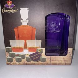 Crown Royal Whiskey Decanter Set