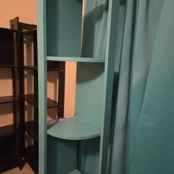 Blue Corner Shelves