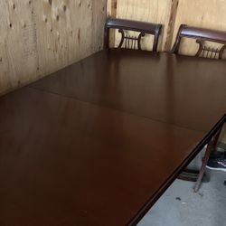 Vintage Mahogany Double Birdcage Pedestal Dining Table Woodworking Project