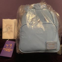 Pochacco blue loungefly crossbody + white Pochacco wallet bundle