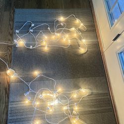 String Lights Indoor/Outdoor with hanging Clips 