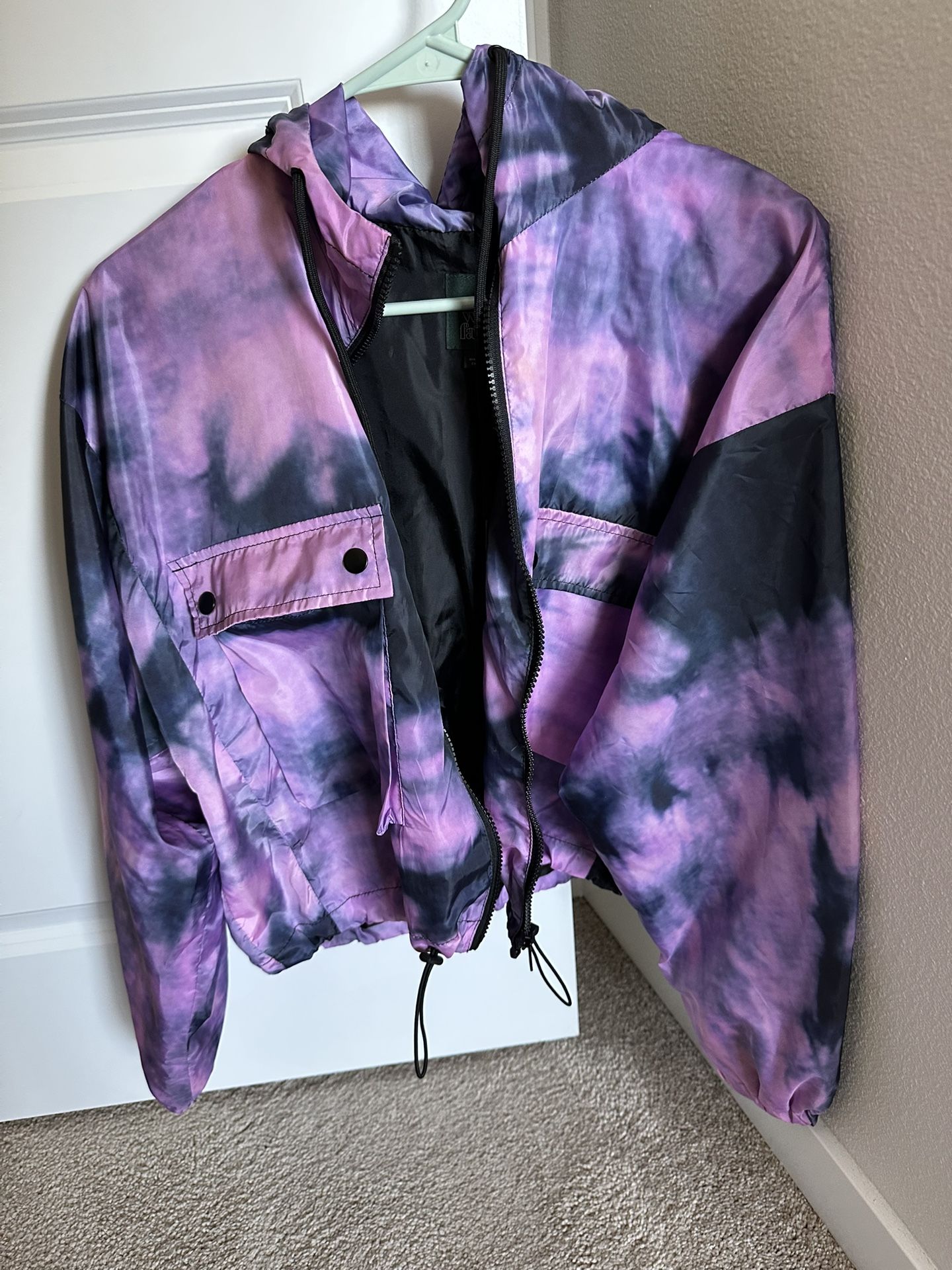 Wildfable Multicolor Purple Windbreaker