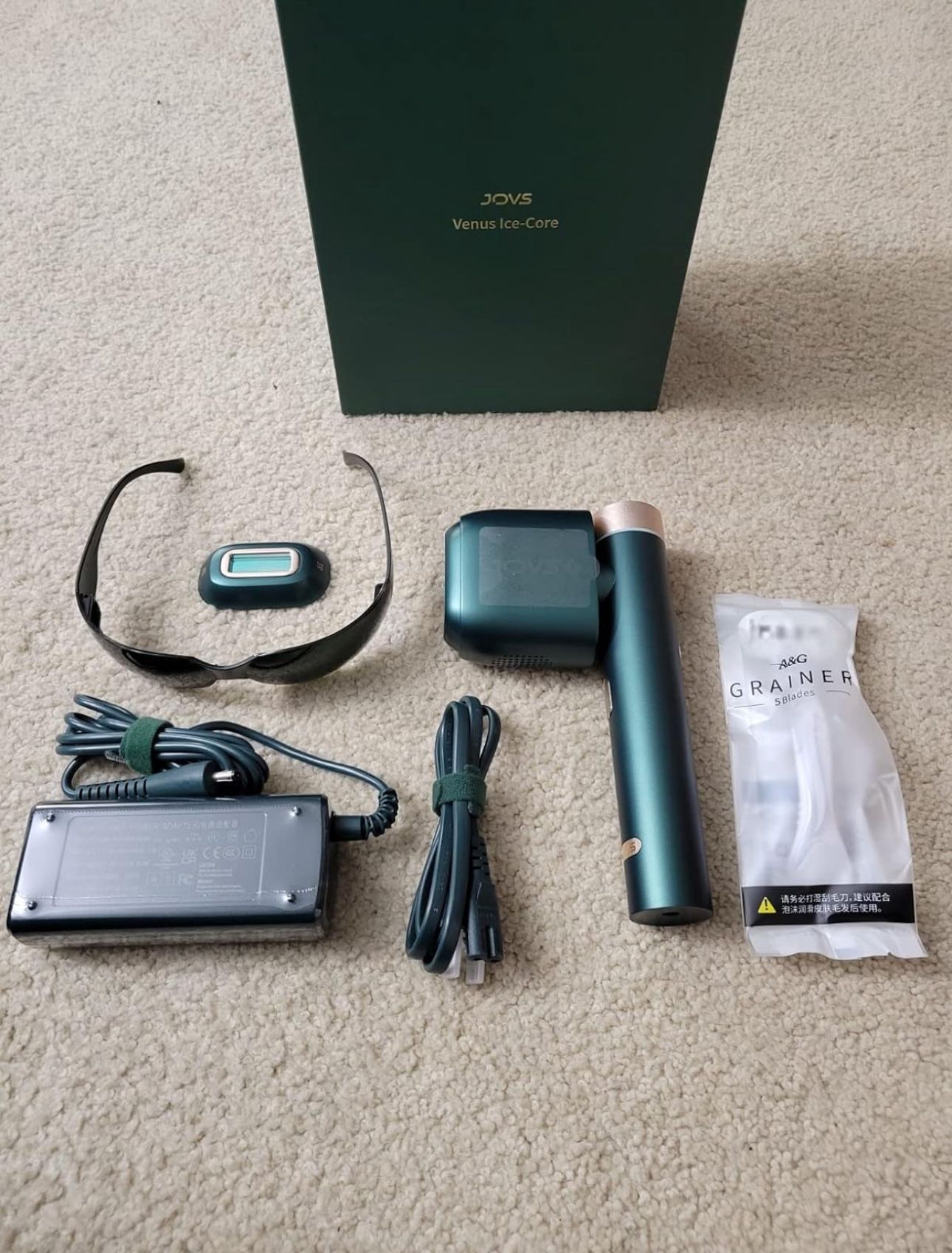 JOVS IPL Laser Hair Removal Device – Ice-Cooling, 6 Modes, 2-in-1 Hair Removal & Skin Care