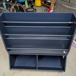 Kid's blue Bookshelf/Toy Bins