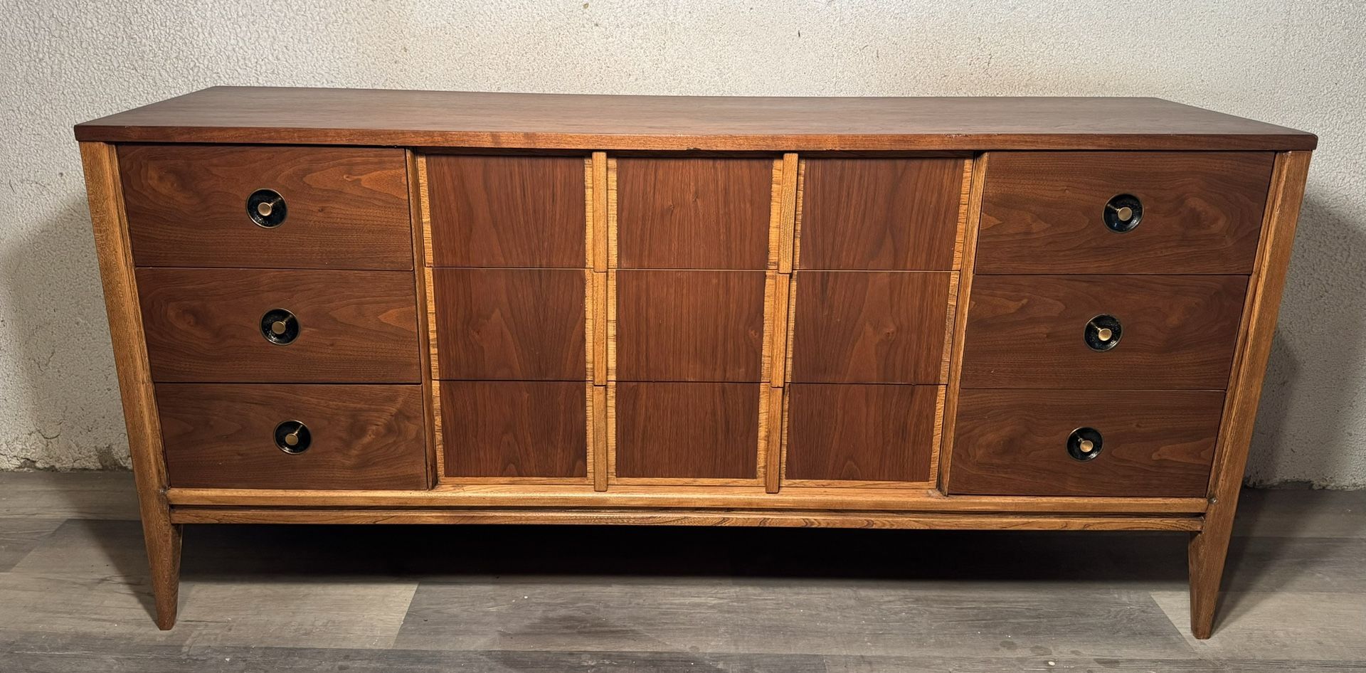 Refinished Basic Witz MCM 9 Drawer Dresser