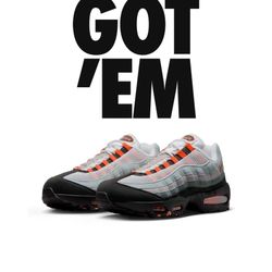 Nike Air Max 95 OG Big Bubble Bright Mandarin Men 10.5HM4740-005 Order Confirmed