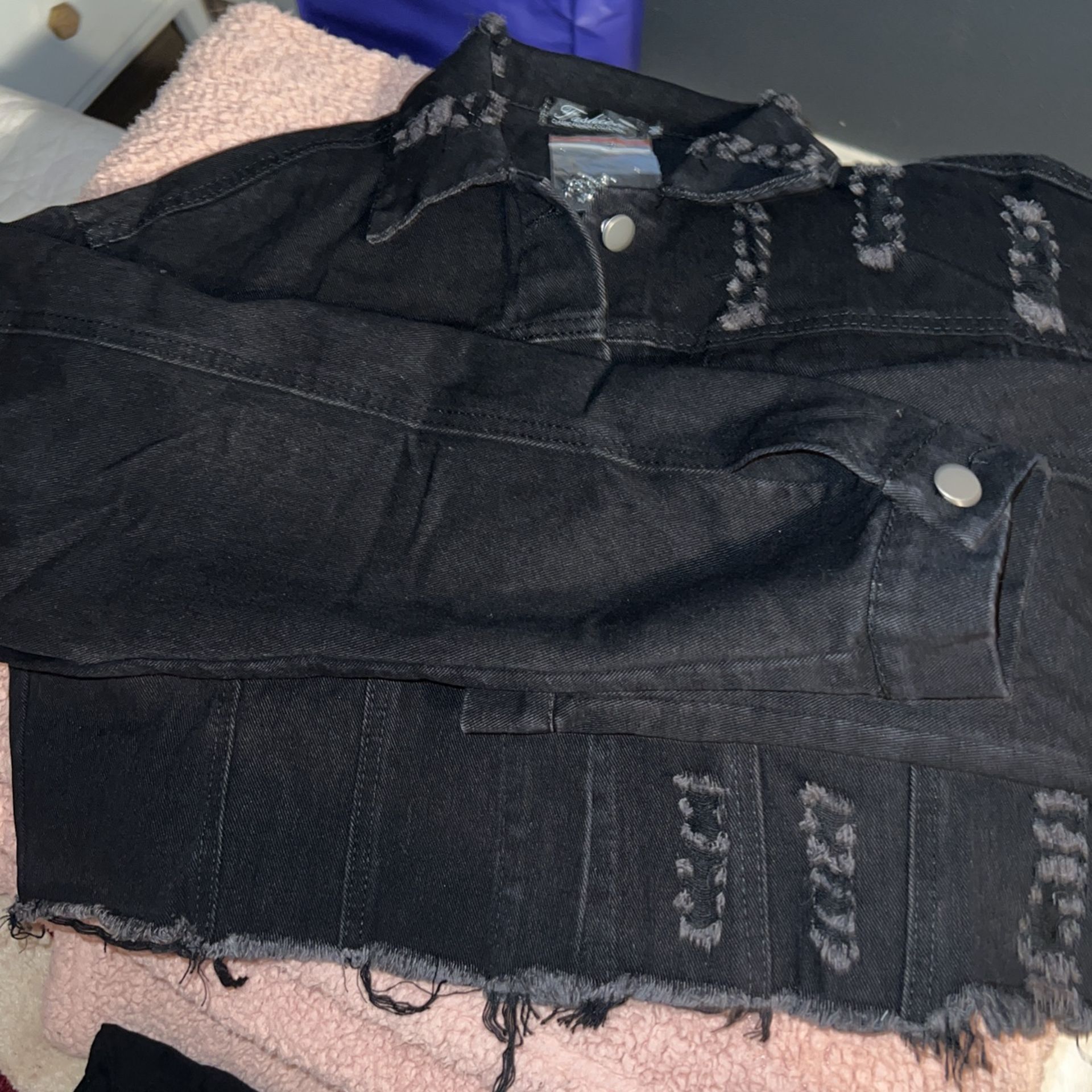 Denim Black Jacket
