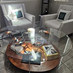 Coffee Table - Modern - Glass - Wood - $95