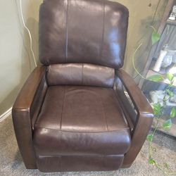 Brown Leather Recliner Chair 