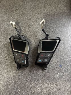 2008-2013 CADILLAC CTS LEFT RIGHT HEATED SEAT AC A/C CLIMATE CONTROL SWITCH SET