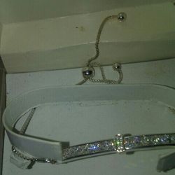 18k Over Bracelets. Real Stone.