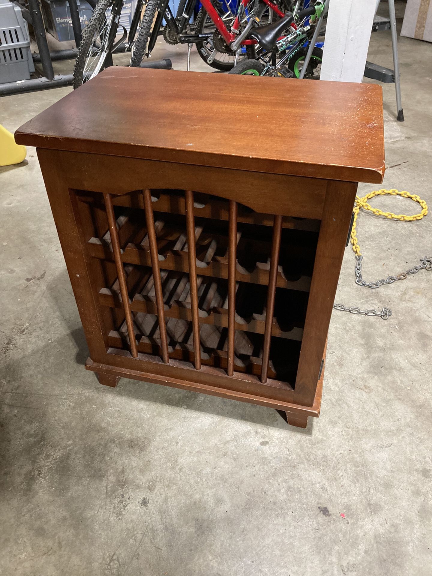 Solid Wood Wine Cabinet