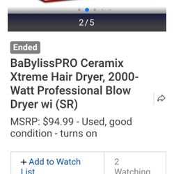 BABYLISSPRO Ceramix Xtreme Hair Dryer