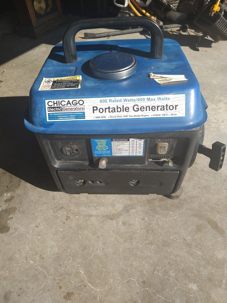 900 Watt Chicago Electric Generator