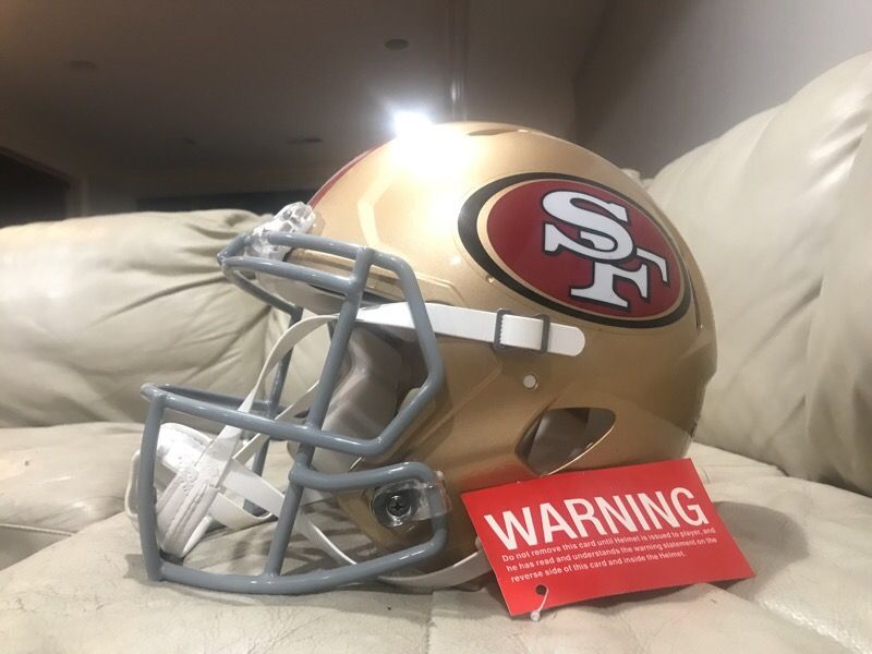 NEW FROM NFL.COM San Francisco 49ers football helmet padded&new!!! for Sale  in Park Ridge, IL - OfferUp