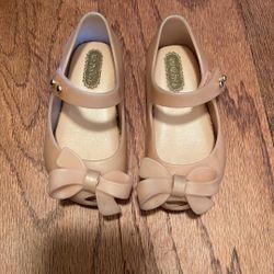 MINI MELISSA Pink Bow Toddler Shoes, size 6