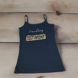 Black “Testimony” Cami-Tank