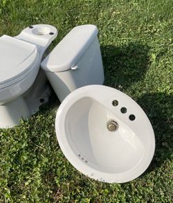 Working Toilet And Sink 