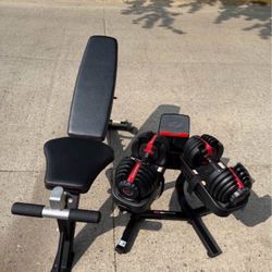 Bowflex• Adjustable Dumbbells• withBench 