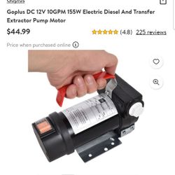 Electric Diesel And Transfer Extractor Pump motor(firm On price)(no Lower Price)