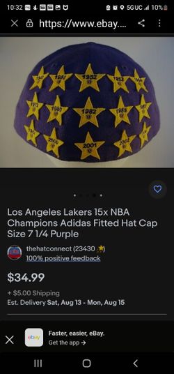 Lakers 16 Champs Hat 7/14 $40,00