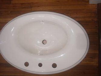 Kohler K-2950-8; Revival (R) self-rimming lavatory with 8" centers; in Sea Salt;