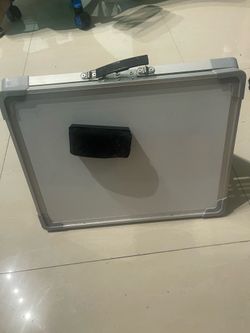 Small Magnetic Dry-Erase Whiteboard, Aluminum Frame