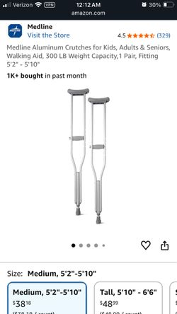 Adult Crutches - New