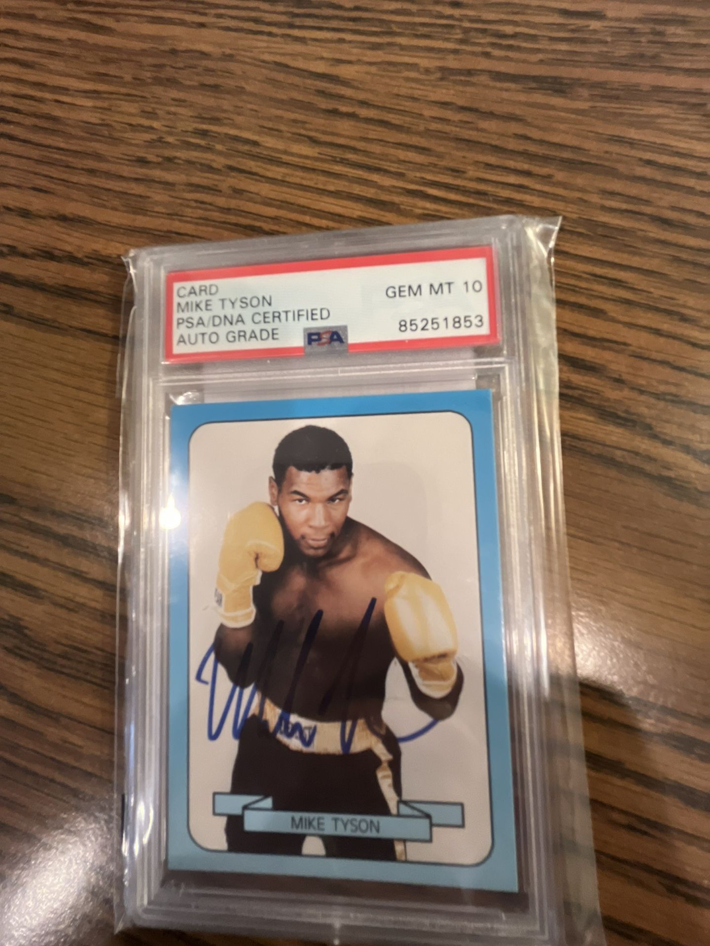 Mike Tyson Autographed Living Legends card PSA 10 Gem Mint