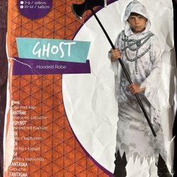 New Ghost Hooded Robe Kids Costume