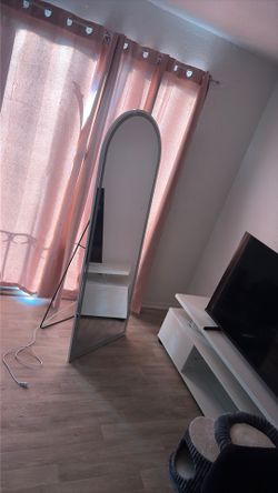 Big LED mirror with lights