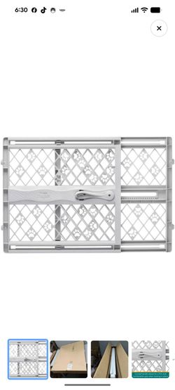 MYPET North States Paws Portable Pet Gate – Light Gray