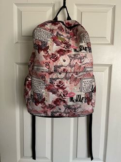 Luv Betsy by Betsy Johnson “Mixed Media” Floral Style Backpack, 19’ x 15”