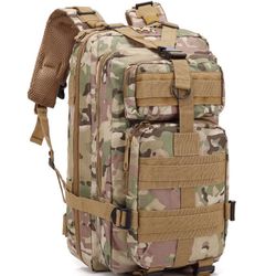 Tactical Backpack, Assault Pack, Military Tactical Army Backpack, Multifunctional, Outdoor, Sports, Military Fan, Mountaineering, Hiking,  Camouflage 