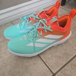 Adidas Men's Adizero TPU Candy Baseball Cleats Impact Orange/White Mens