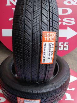Semi-new tires for sale in very good condition.Pair 215 55 17 Bridgestone Turanza Ls 100