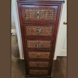 Pier 1 Imports "Melia" Six-Drawer Lingerie Chest- Boho  / Bohemian  / Rustic Style 🌾✨️🤎