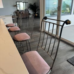 Charleston Forge Brand Antique Iron Swiveling Barstools