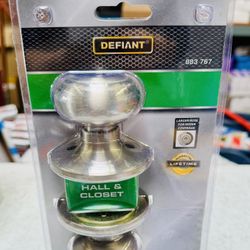 DEFIANT HALL/CLOSET DOOR KNOB