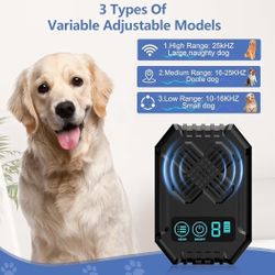 Anti Barking Devices, Dog Bark Deterrent Device 3 Adjustable Modes, Ultrasonic Dog Bark WNM Fei
