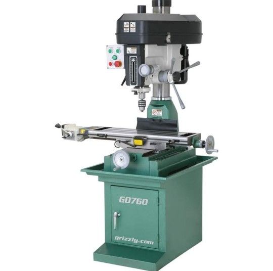 Grizzly G0760 Mill / Drill - LIKE NEW condition!! w/ mounting base/ power feed.