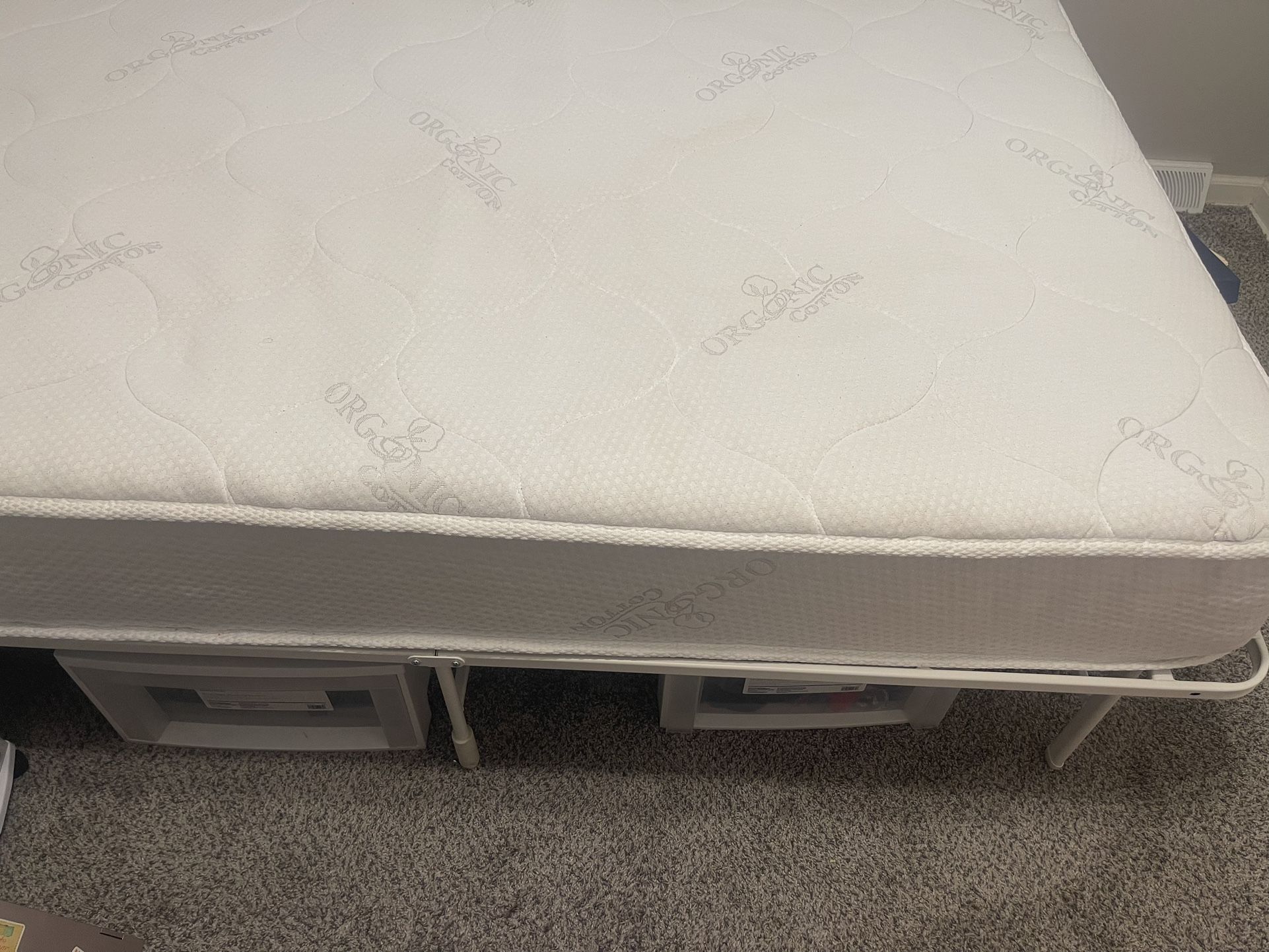 Queen Bed frame And Mattress