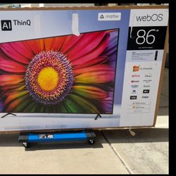 86 LG TV smart 4K HGTV $55 down on financing free delivery six month warranty