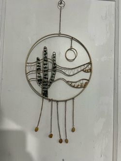 Handcrafted Gemstone Desert Wall Art