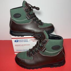 VASQUE Skywalk Vintage Hiking Boots Gore-Tex Brown Leather Green Men’s Size 8 