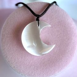 Natural Selenite Moon 🌙