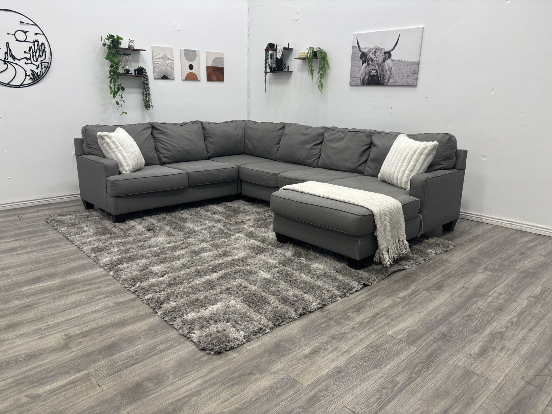 Gray Sectional Couch - Free Delivery