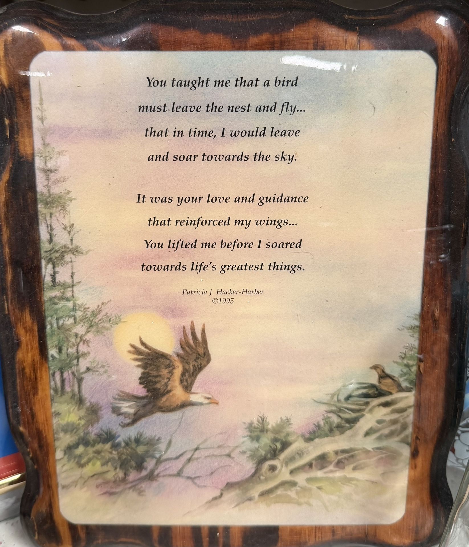 Eagle Poem On Wood Plaque